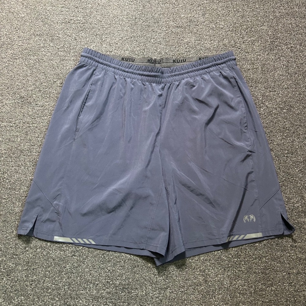 Kuiu Training Shorts Blue Mens Large Wicking Stretch Athletic Performance Hiking